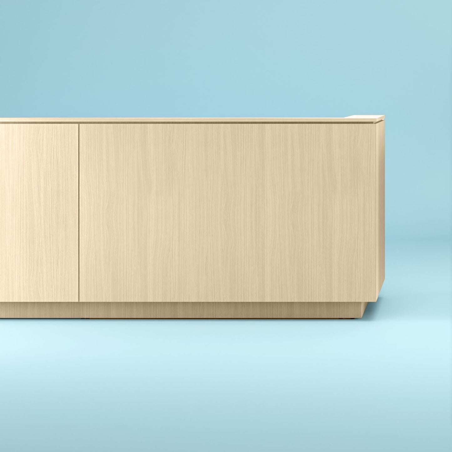 ICE reception desk | 2204 x 1022 mm, sand ash