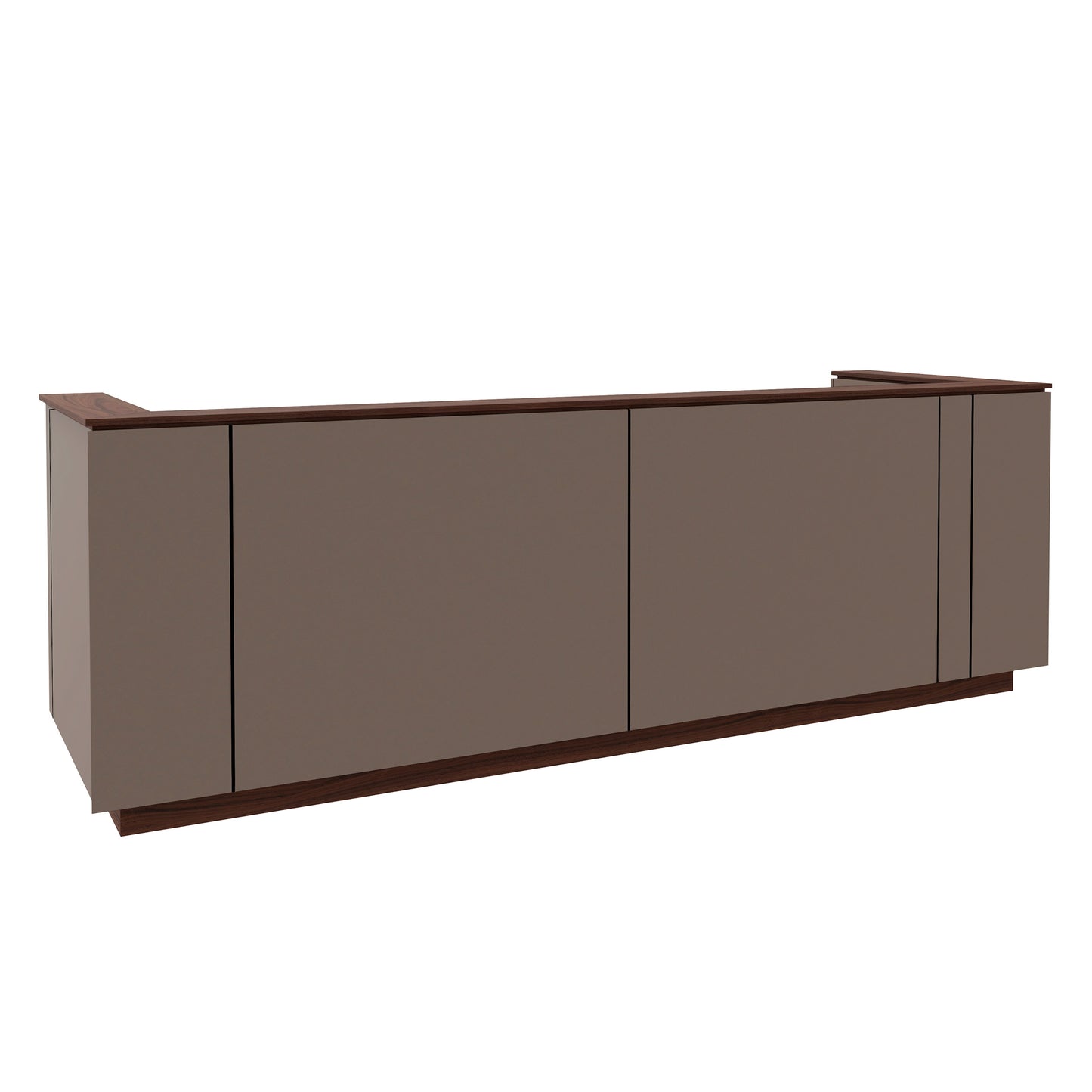 ICE reception desk | 3214 x 1022 mm, Cubanite gray