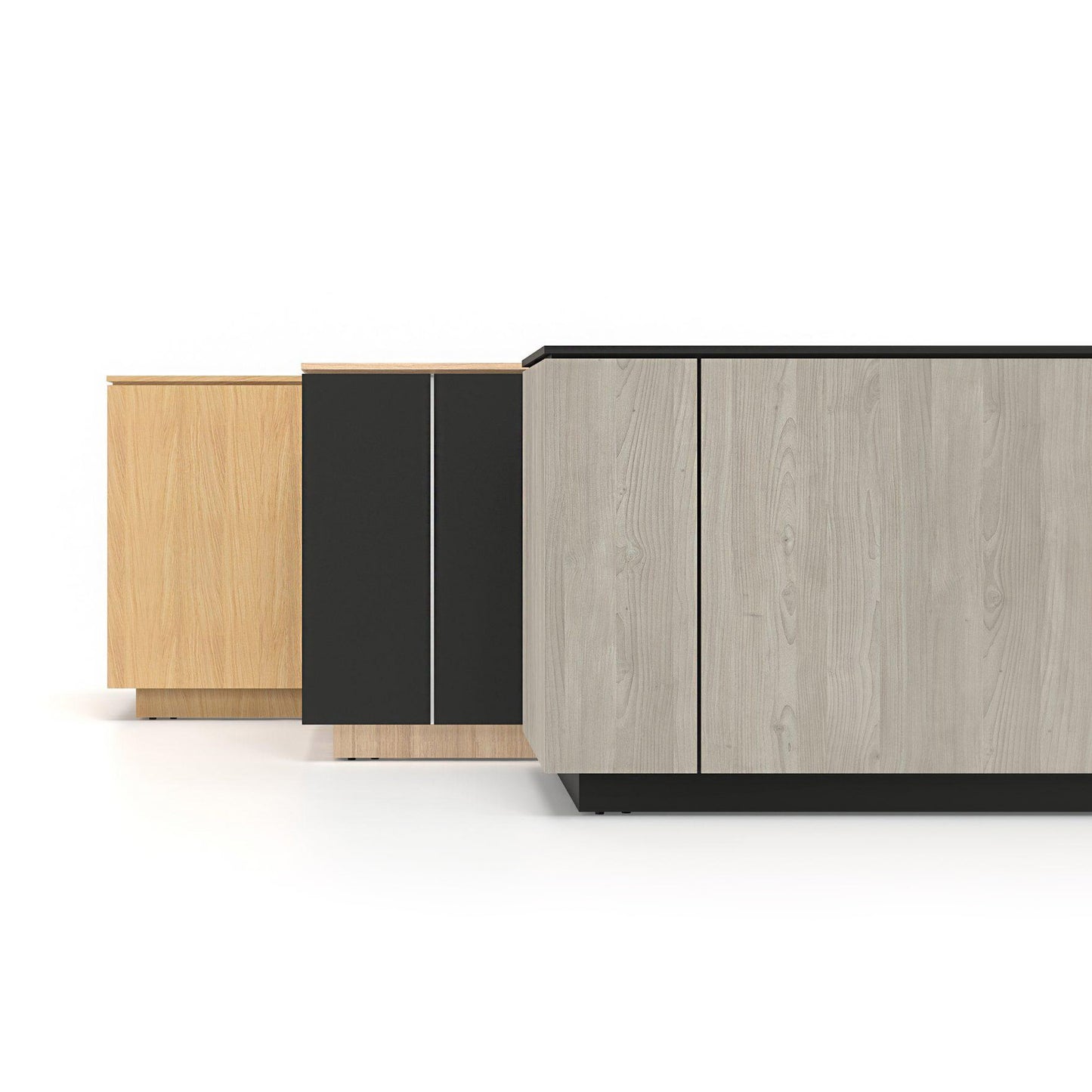 ICE reception desk | 3214 x 1022 mm, Cubanite gray