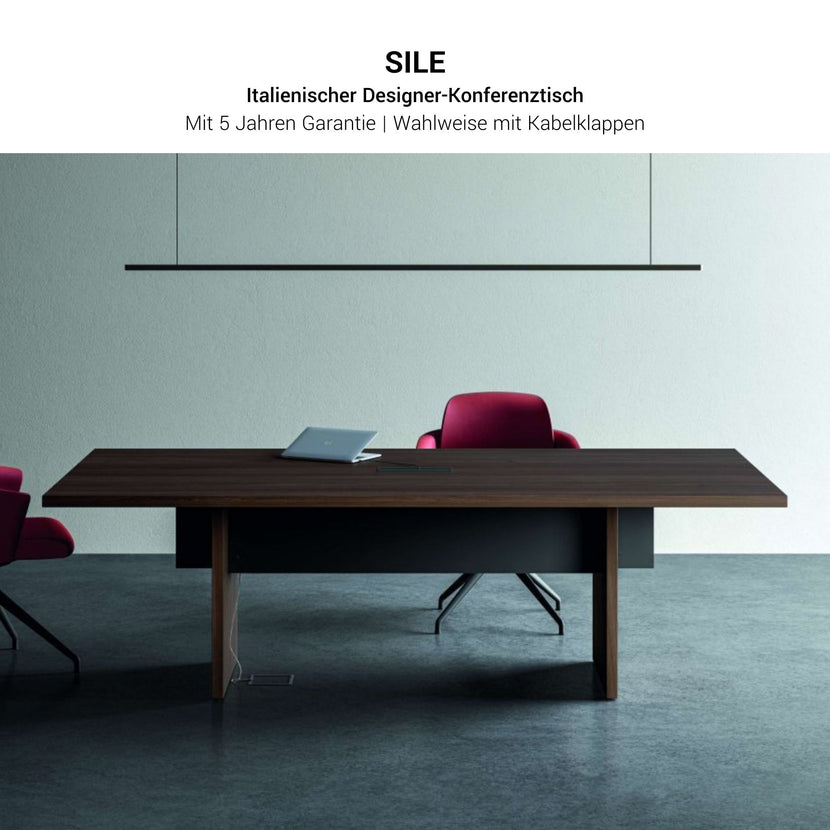 Bralco SILE Tableau de conférence | 2400 - 4200 mm (6 - 16 personnes), électrifié, noix