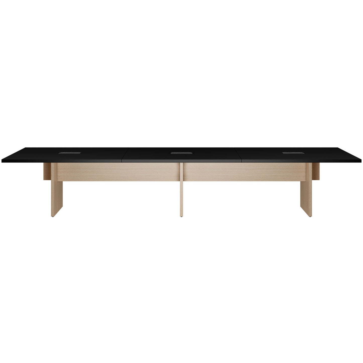 Bralco Sile Conference Table | 2400 - 4200 mm (6-16 persone), elettrificato, nero