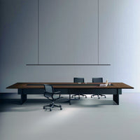 Bralco Sile Conference Table | 2400 - 4200 mm (6-16 persone), elettrificato, nero