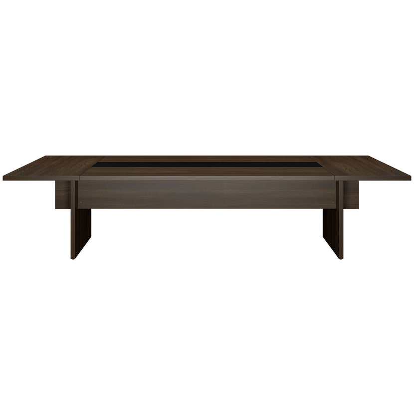 BRALCO SILE Konferenztisch | 3200 - 4800 mm (6 - 20 Personen), Mitteleinsatz, Nussbaum