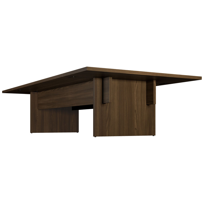 BRALCO SILE Konferenztisch | 3200 - 4800 mm (6 - 20 Personen), Mitteleinsatz, Nussbaum
