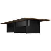BRALCO SILE Konferenztisch | 3200 - 4800 mm (6 - 20 Personen), Mitteleinsatz, Nussbaum