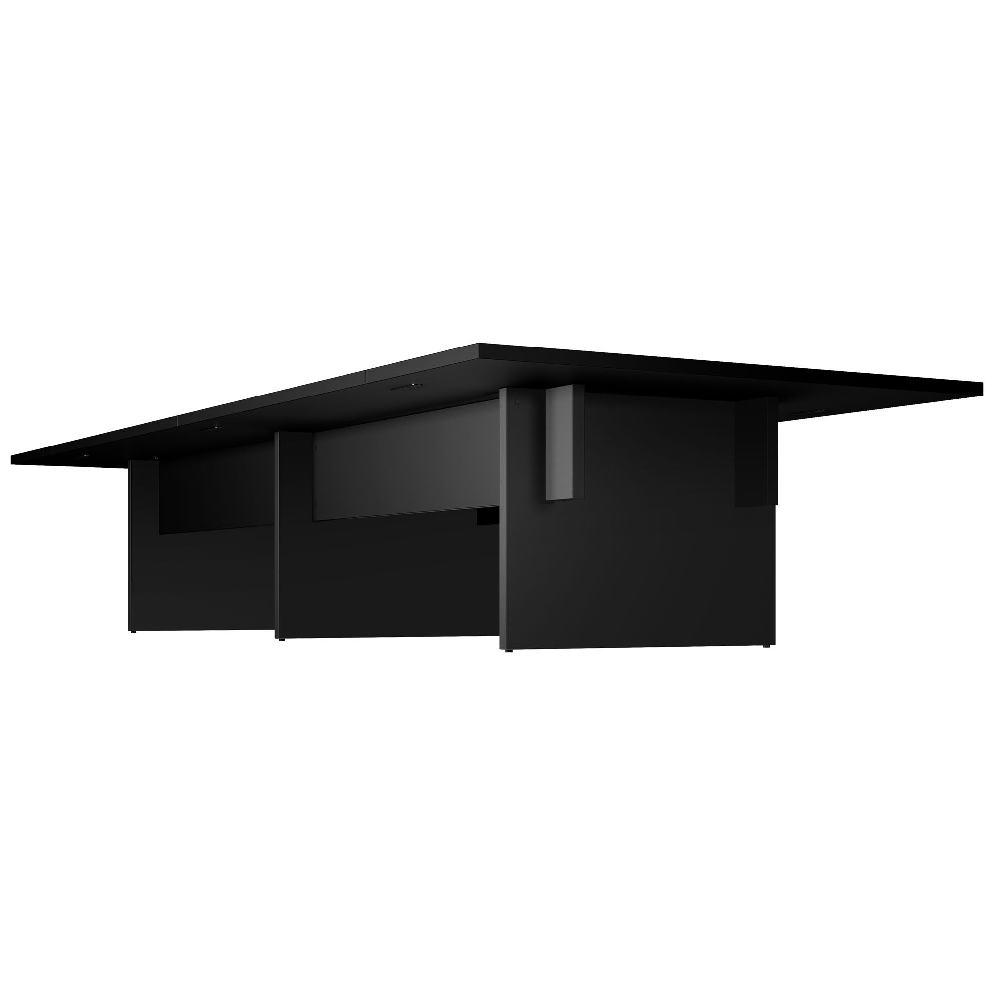 BRALCO SILE Konferenztisch | 3200 - 4800 mm (6 - 20 Personen), Mitteleinsatz, Schwarz