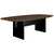 BRALCO SILE conference table | Boat shape, 2400 - 4200 mm (6 - 16 people), cable duct optional, walnut