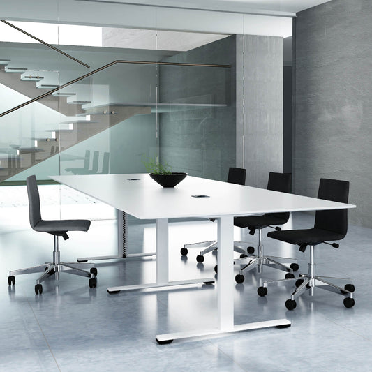 Jazz conference table | 2000 x 1200 mm, white