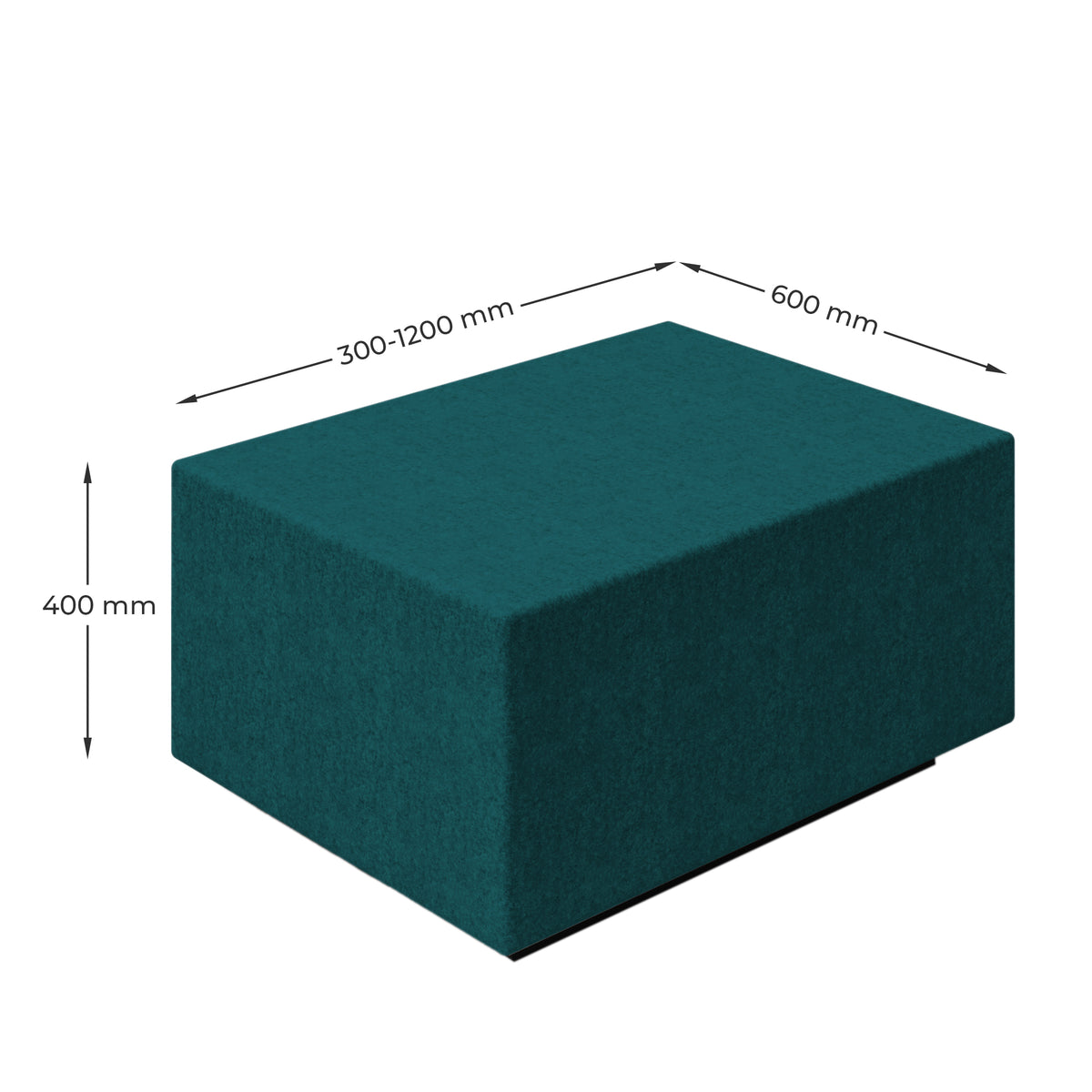JAZZ Pouf / Sitzhocker | 300-1200 x 600 mm, viele Farben - 18 Lightbox Main Image