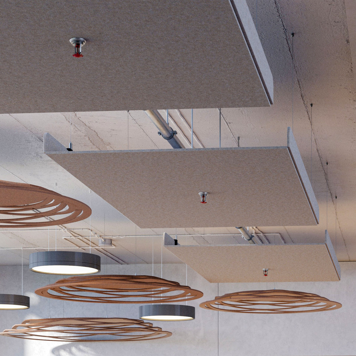 KITE Deckenpaneel chip | 800 x 1200 mm, über 20 Farben, mehrere Muster