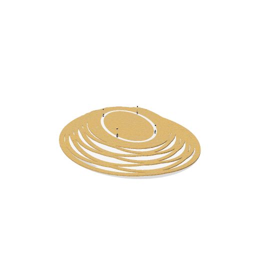 KITE Deckenpaneel oval | 1200 x 1600 mm, über 20 Farben, mehrere Muster