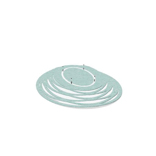 KITE Deckenpaneel oval | 1200 x 1600 mm, über 20 Farben, mehrere Muster