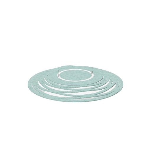 KITE Deckenpaneel oval | 1200 x 1600 mm, über 20 Farben, mehrere Muster