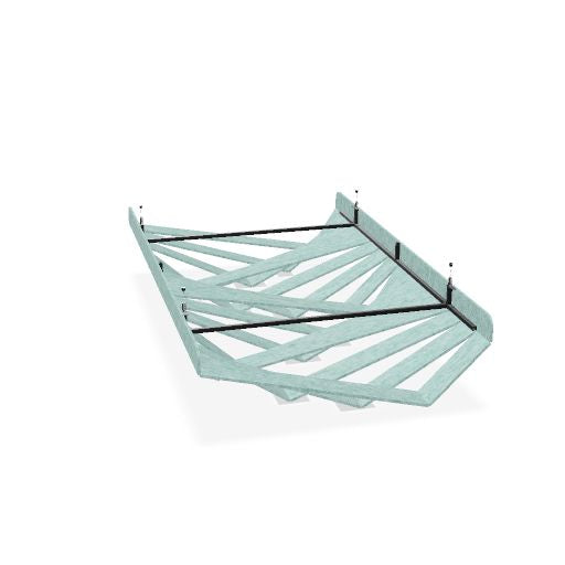 KITE Deckenpaneel rechteckig | 590-945 x 1200-1600 mm, über 20 Farben, mehrere Muster