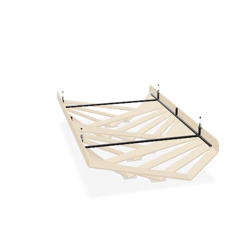 KITE Deckenpaneel rechteckig | 590-945 x 1200-1600 mm, über 20 Farben, mehrere Muster