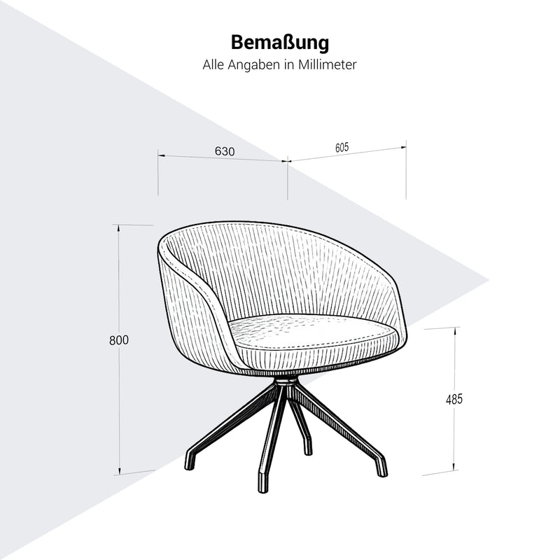 KOPA Konferenzstuhl | Pyramidengestell, über 100 Farben - 5 Main Image