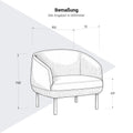 KOPA Lounge-Sessel | Metallbeine oder Echtholz-Gestell, über 100 Farben - 12 Thumbnail Image