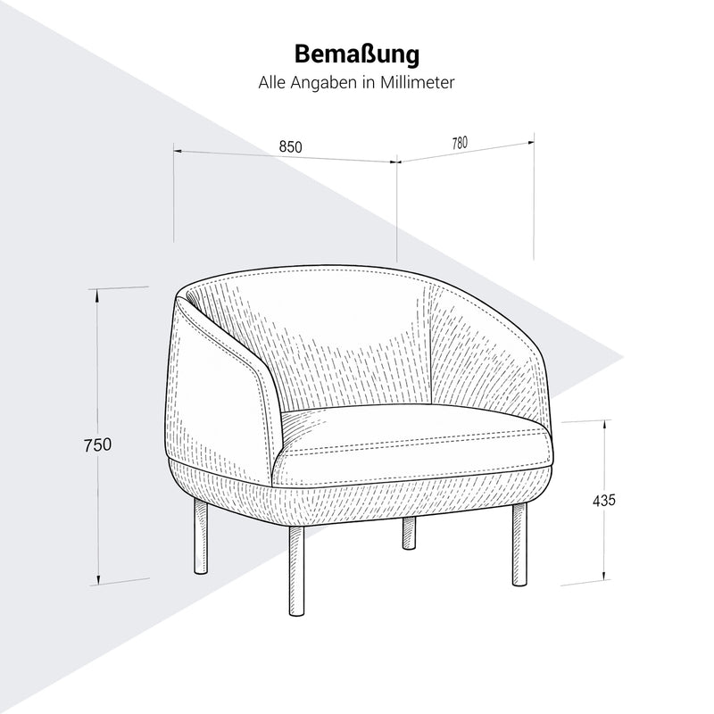 KOPA Lounge-Sessel | Metallbeine oder Echtholz-Gestell, über 100 Farben - 12 Main Image