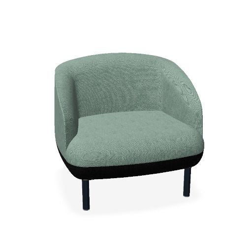 KOPA Lounge-Sessel | Metallbeine oder Echtholz-Gestell, über 100 Farben