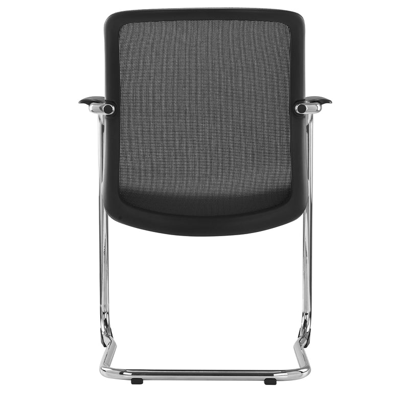 KYRA Cantilever Chair | Fixed Armrests, Black - 6 Main Image