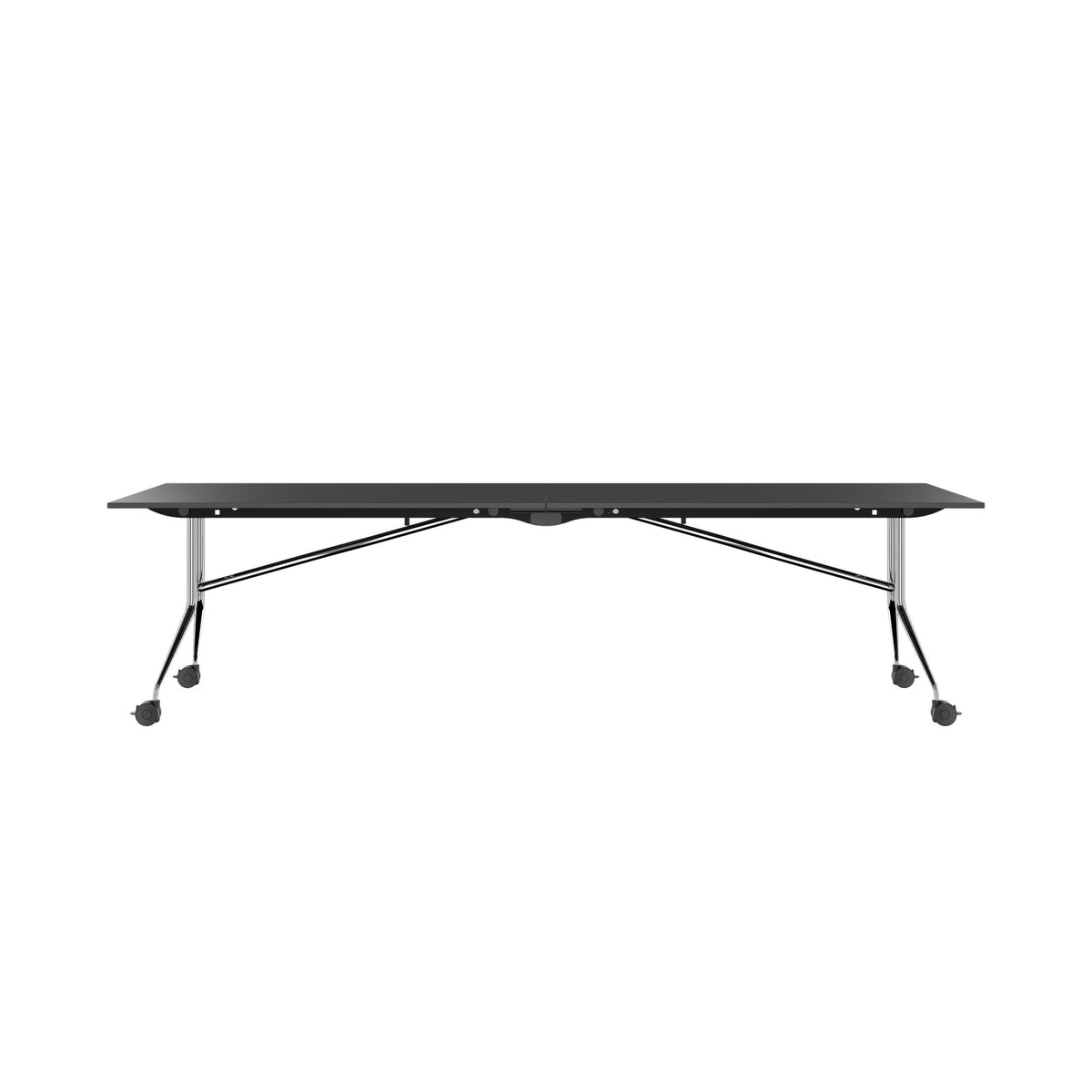 MARA - ARGO LIBRO Table pliante | 2800 x 1000 mm (8 - 10 personnes), à roulettes, pliable, anthracite  - 3 Lightbox Main Image
