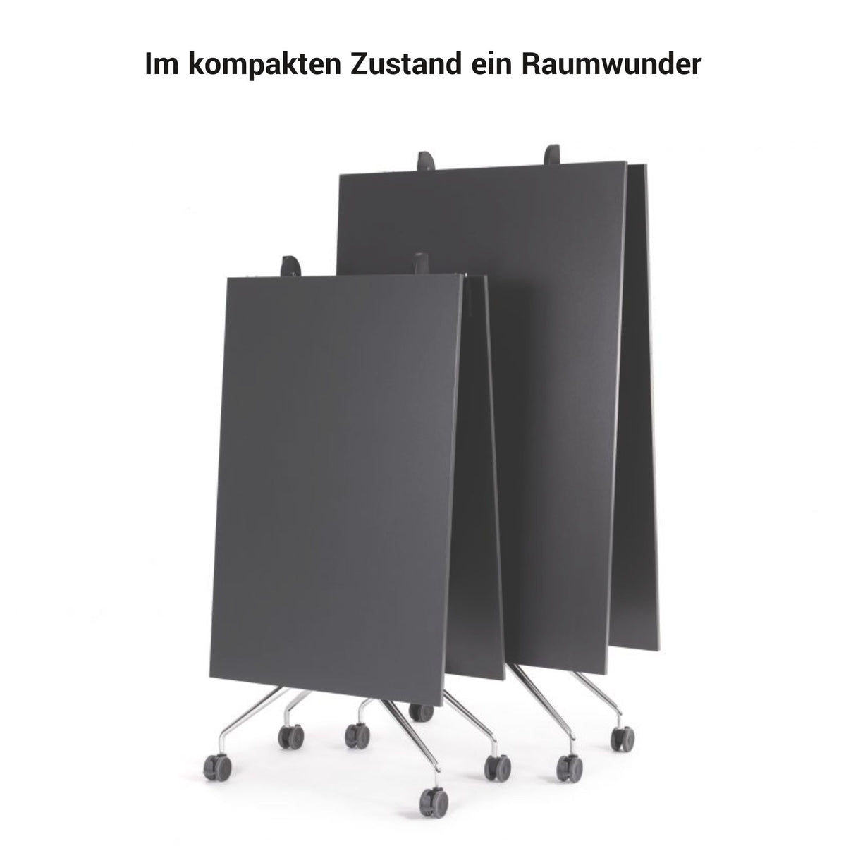 MARA - ARGO LIBRO Table pliante | 2800 x 1000 mm (8 - 10 personnes), à roulettes, pliable, anthracite  - 16 Lightbox Main Image