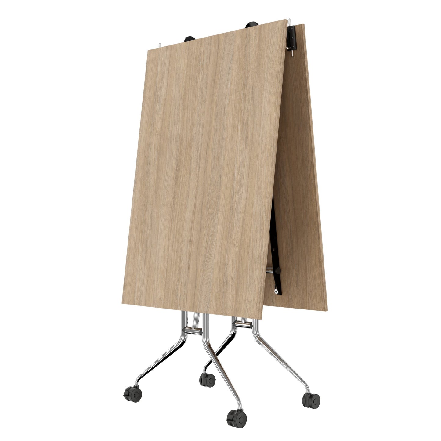 MARA ARGO LIBRO Klapptisch | 2400 - 2800 x 1000 mm (8 - 10 Personen), rollbar, faltbar, Bernsteineiche