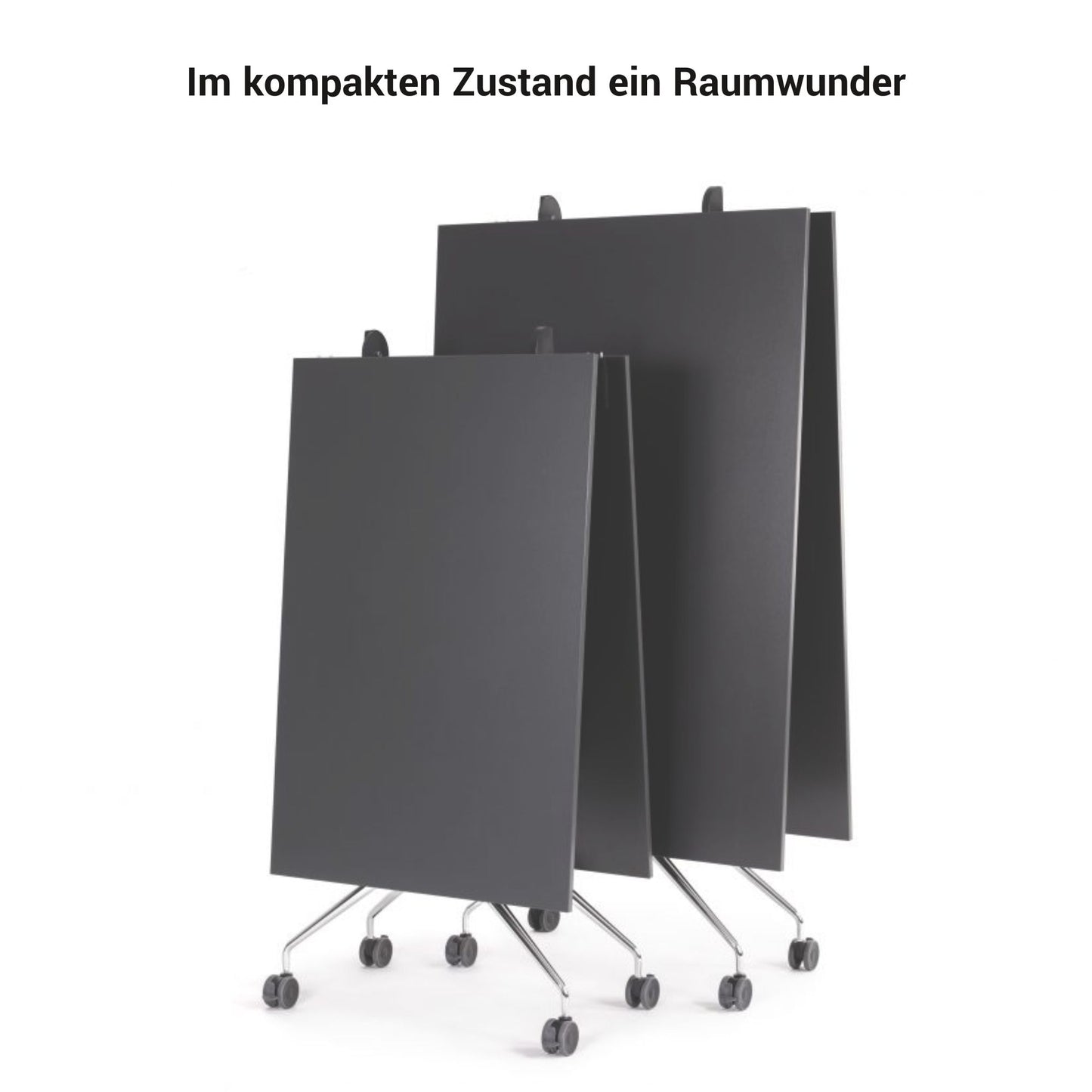 MARA ARGO LIBRO Klapptisch | 2400 - 2800 x 1000 mm (8 - 10 Personen), rollbar, faltbar, Bernsteineiche