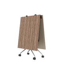 MARA ARGO LIBRO folding table | 2400 - 2800 x 1000 mm (8 - 10 people), rollable, foldable, real wood veneer walnut