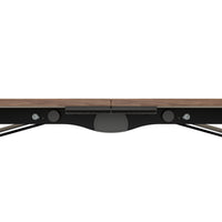 MARA ARGO LIBRO folding table | 2400 - 2800 x 1000 mm (8 - 10 people), rollable, foldable, real wood veneer walnut