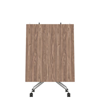 MARA ARGO LIBRO folding table | 2400 - 2800 x 1000 mm (8 - 10 people), rollable, foldable, real wood veneer walnut