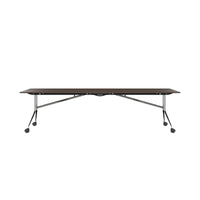 MARA ARGO LIBRO folding table | 2400 - 2800 x 1000 mm (8 - 10 people), rollable, foldable, walnut