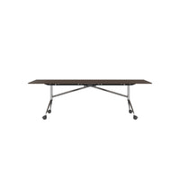 MARA ARGO LIBRO folding table | 2400 - 2800 x 1000 mm (8 - 10 people), rollable, foldable, walnut