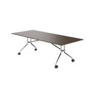 MARA ARGO LIBRO folding table | 2400 - 2800 x 1000 mm (8 - 10 people), rollable, foldable, walnut