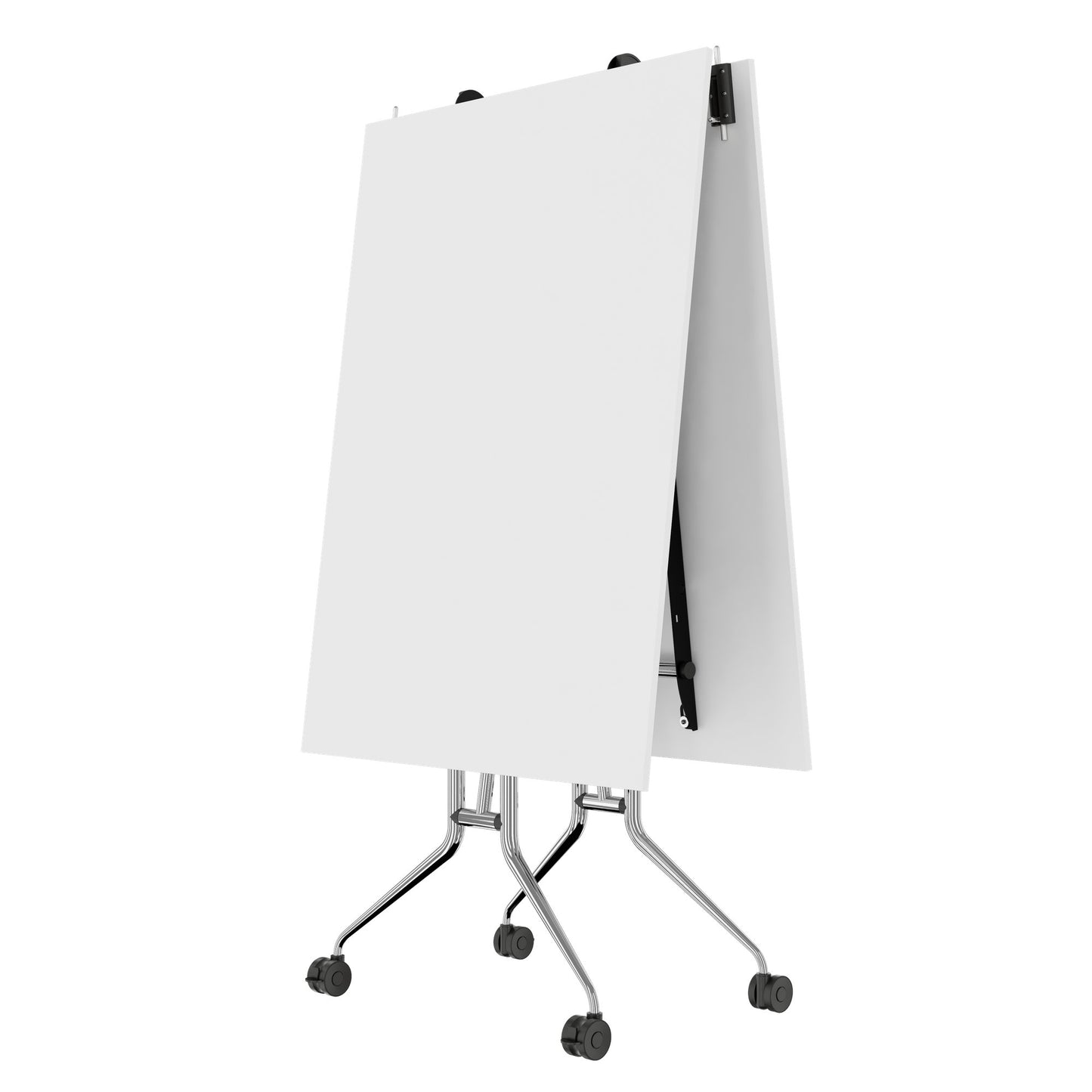 MARA ARGO LIBRO Klapptisch | 2400 - 2800 x 1000 mm (8 - 10 Personen), rollbar, faltbar, Weiß