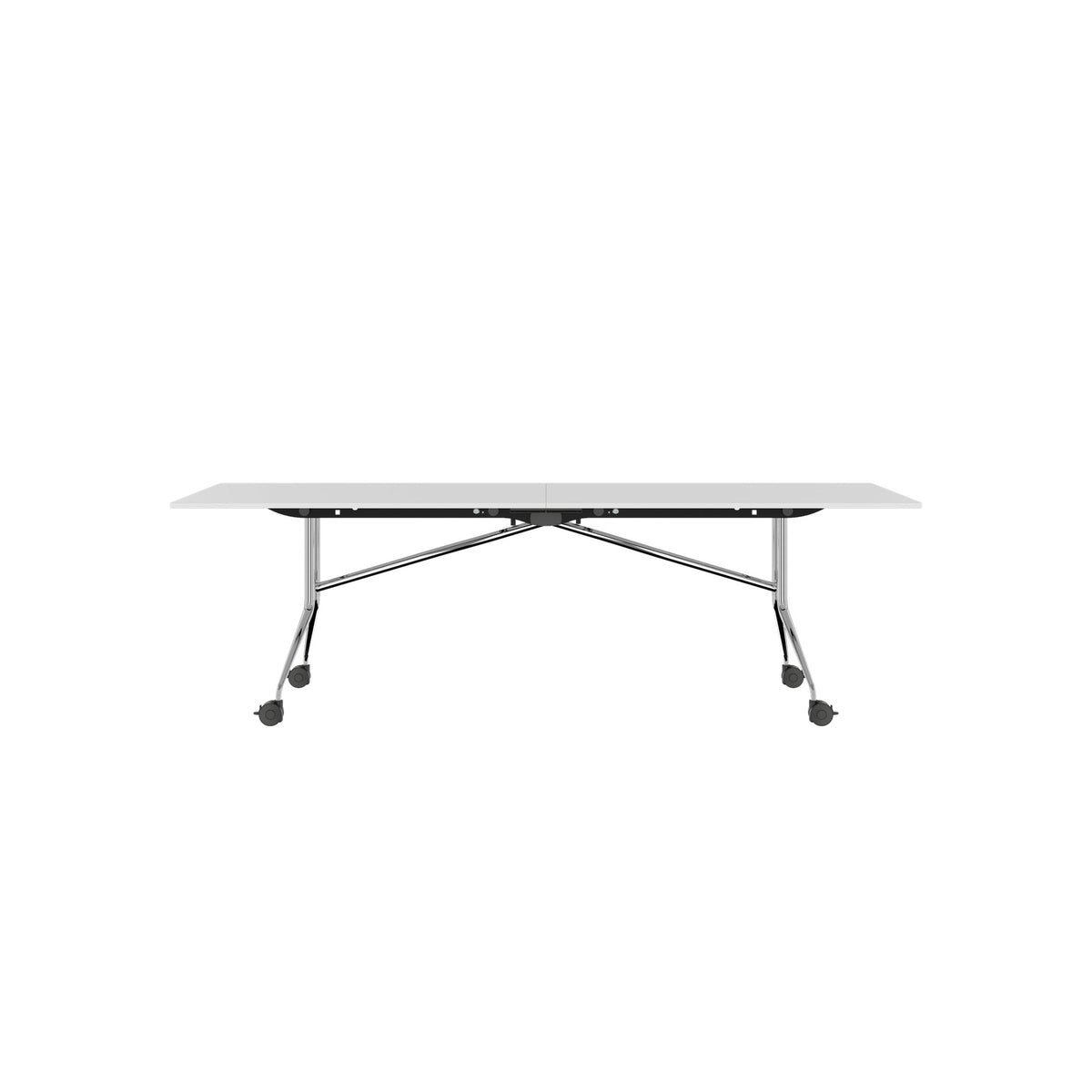 MARA - ARGO LIBRO Folding table | 2800 x 1000 mm (8 - 10 people), on castors, foldable, White  - 8 Lightbox Main Image