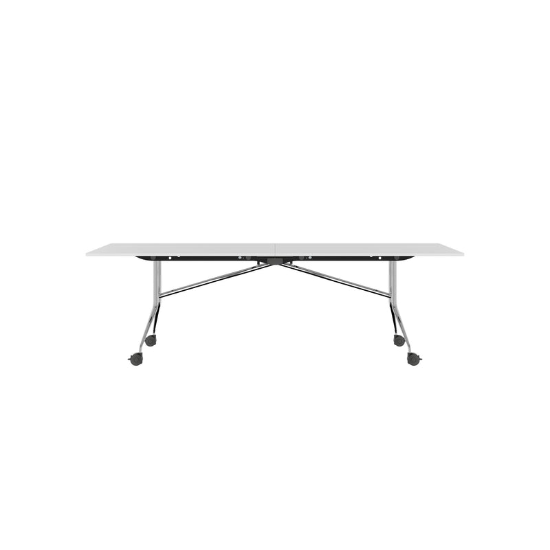 MARA - ARGO LIBRO Folding table | 2800 x 1000 mm (8 - 10 people), on castors, foldable, White  - 8 Main Image