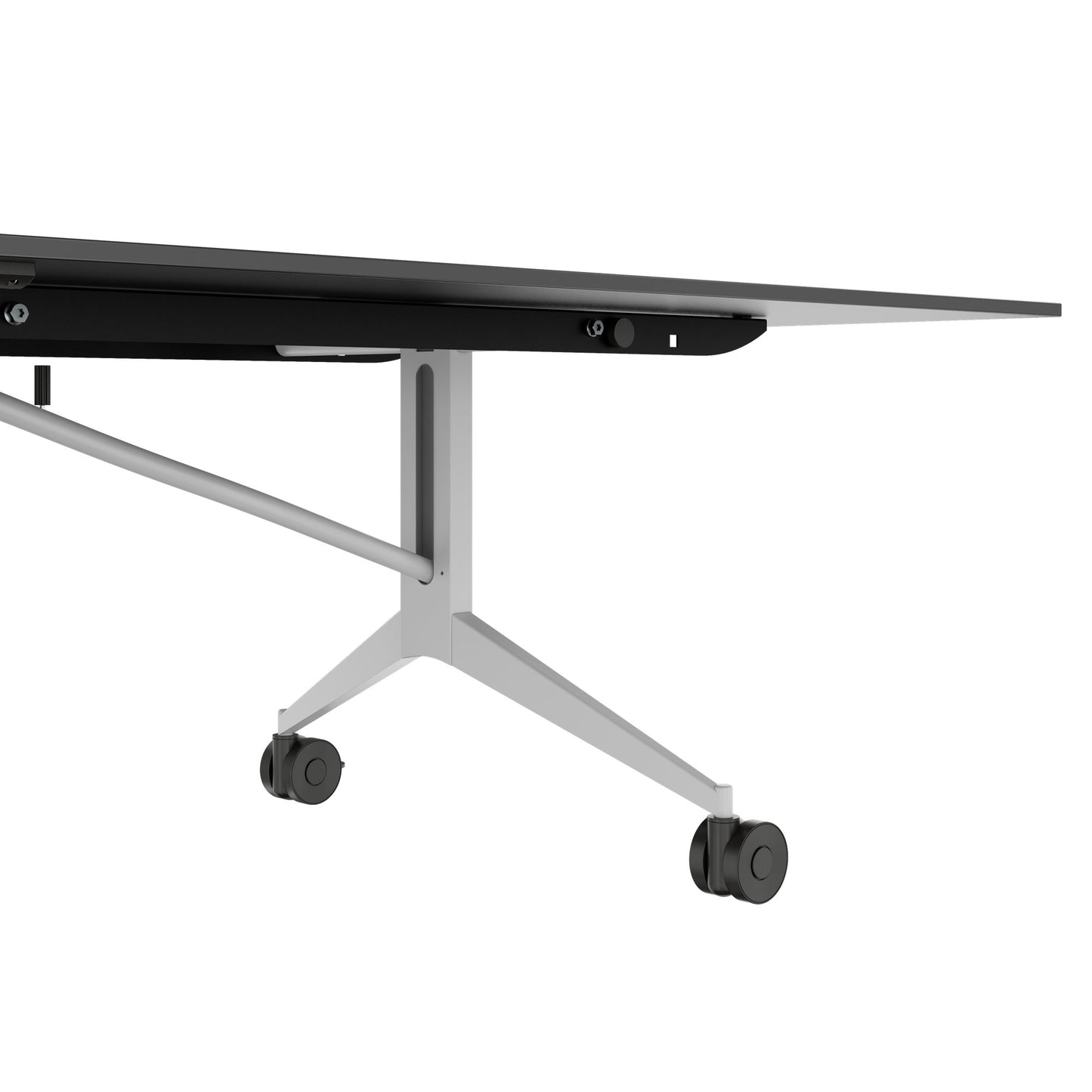 MARA TIMMY LIBRO Konferenztisch | 3200 x 1200 mm (10 - 14 Personen), rollbar, faltbar, Anthrazit