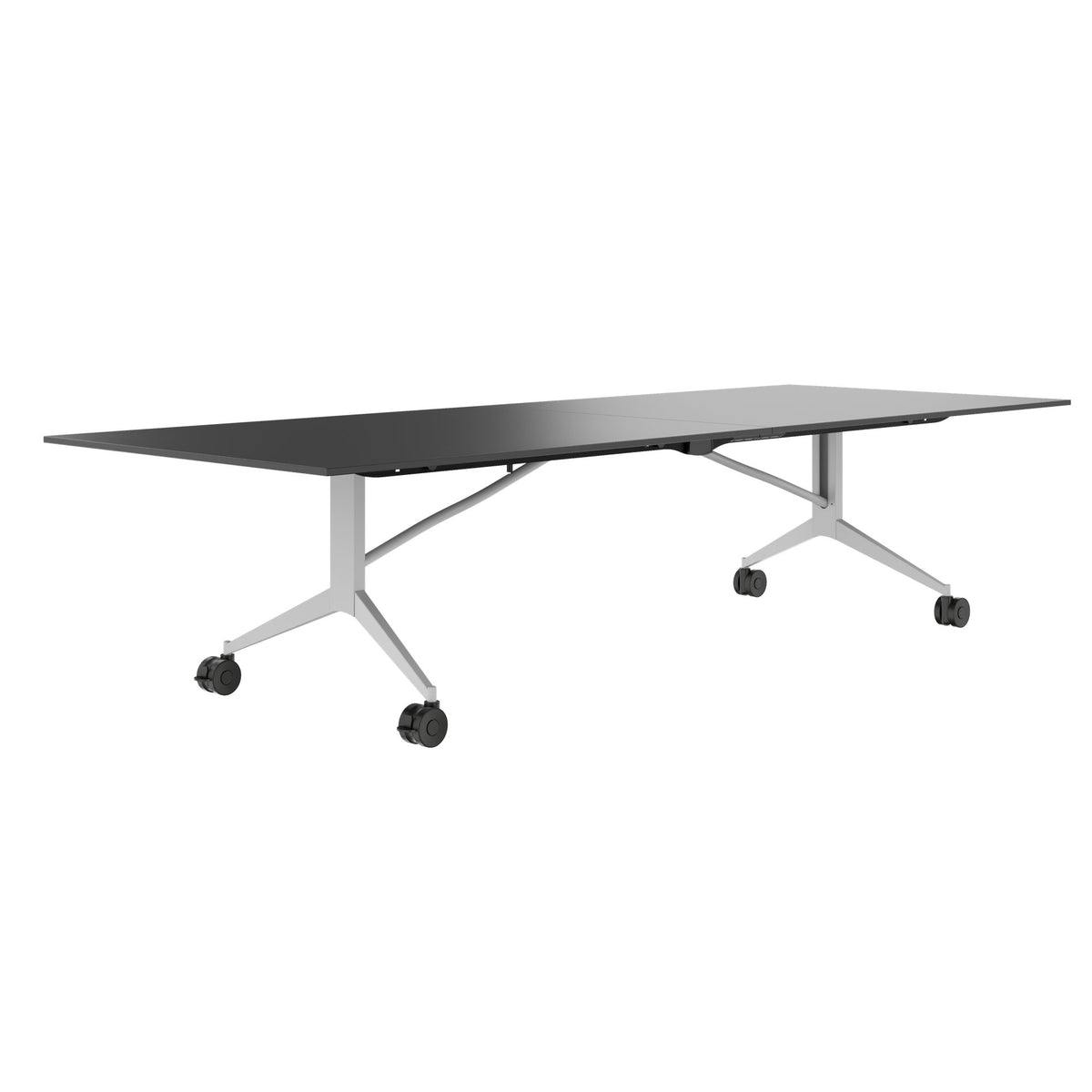 MARA - TIMMY LIBRO Conference table | 3200 x 1200 mm (10 - 14 persons), rollable, foldable, anthracite - 1 Lightbox Main Image