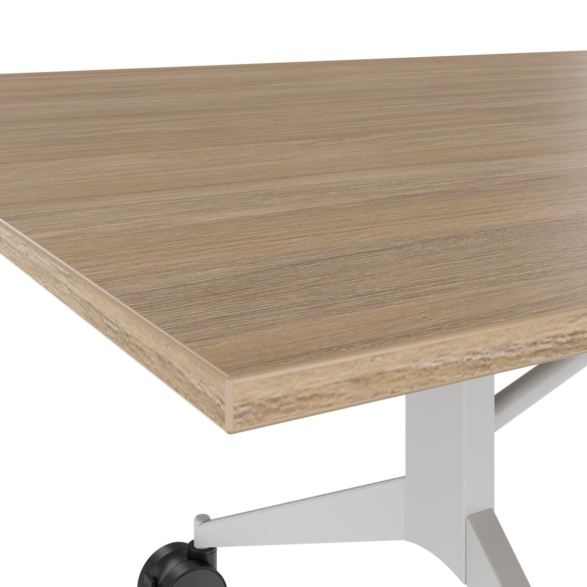 MARA - TIMMY LIBRO Table de conférence | 3200 x 1200 mm (10 à 14 personnes), roulante, pliable, chêne ambré - 12 Lightbox Main Image