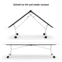 MARA TIMMY LIBRO Konferenztisch | 3200 x 1200 mm (10 - 14 Personen), rollbar, faltbar, Bernsteineiche