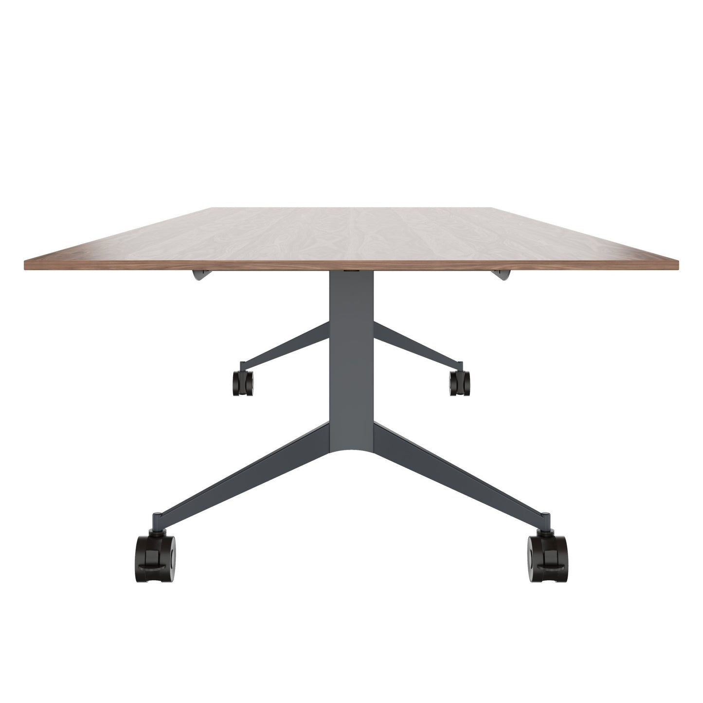 MARA TIMMY LIBRO conference table | 3200 x 1200 mm (10 - 14 people), rollable, foldable, real wood veneer walnut