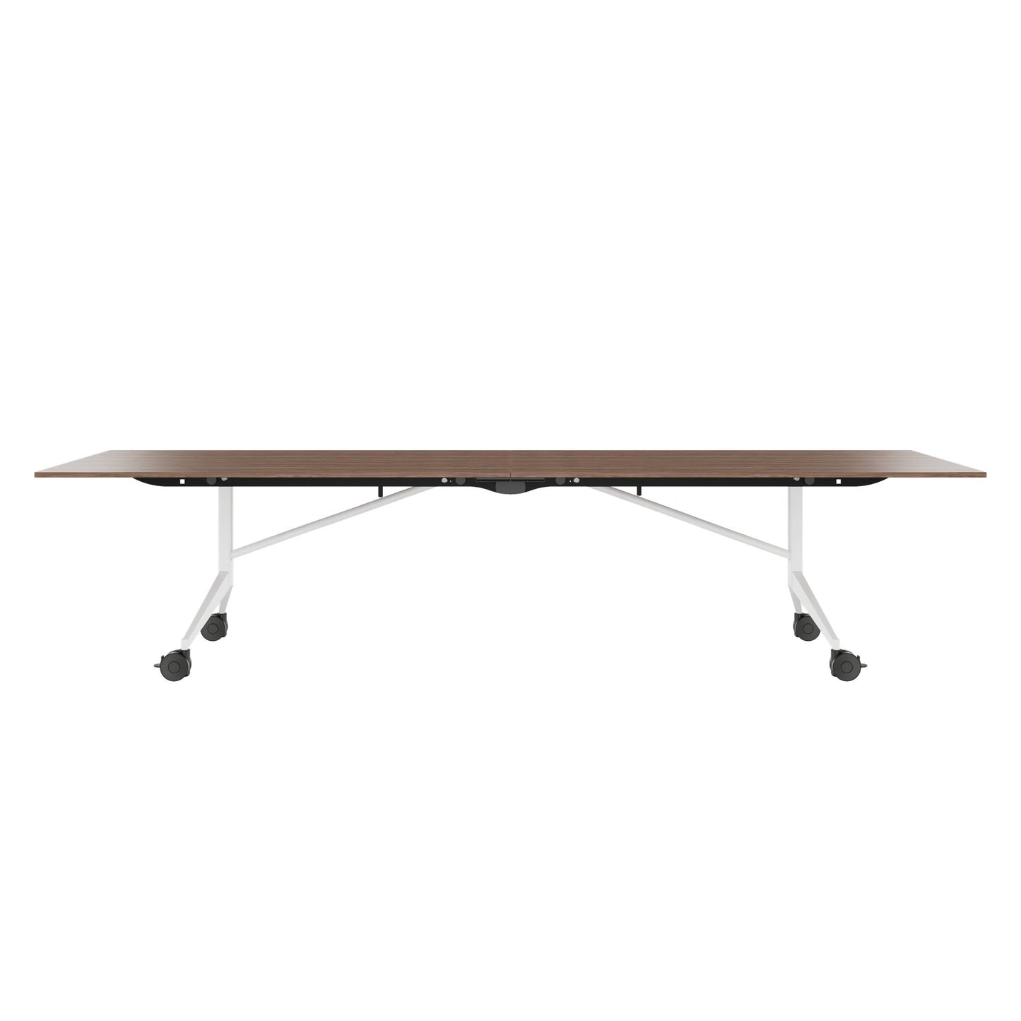 MARA TIMMY LIBRO conference table | 3200 x 1200 mm (10 - 14 people), rollable, foldable, real wood veneer walnut