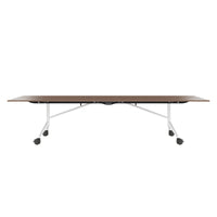 MARA TIMMY LIBRO conference table | 3200 x 1200 mm (10 - 14 people), rollable, foldable, real wood veneer walnut