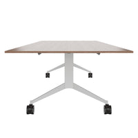 MARA TIMMY LIBRO conference table | 3200 x 1200 mm (10 - 14 people), rollable, foldable, real wood veneer walnut