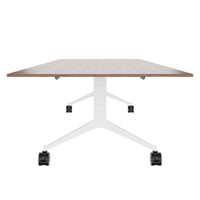 MARA TIMMY LIBRO conference table | 3200 x 1200 mm (10 - 14 people), rollable, foldable, real wood veneer walnut