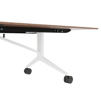 MARA TIMMY LIBRO conference table | 3200 x 1200 mm (10 - 14 people), rollable, foldable, real wood veneer walnut