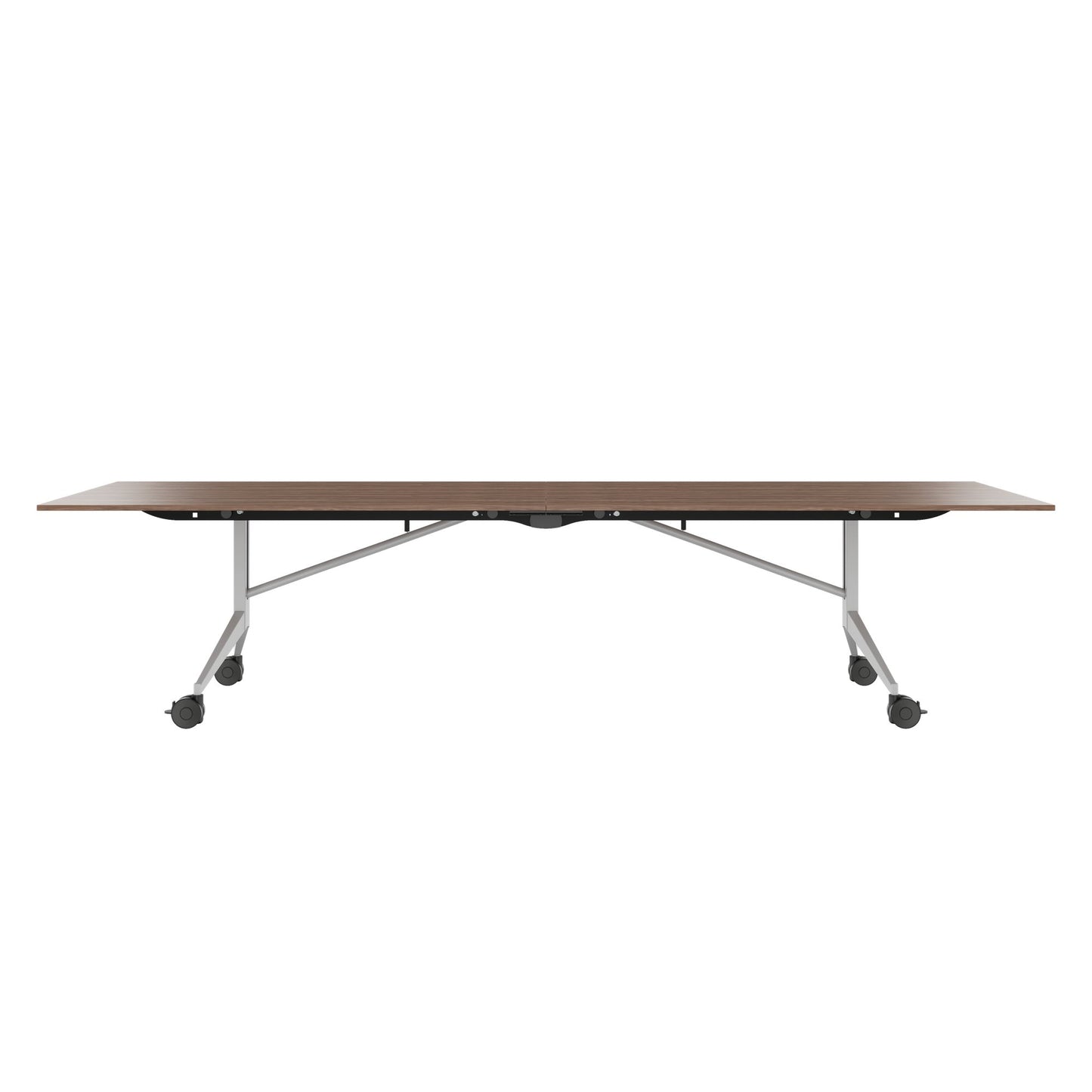 MARA TIMMY LIBRO conference table | 3200 x 1200 mm (10 - 14 people), rollable, foldable, real wood veneer walnut