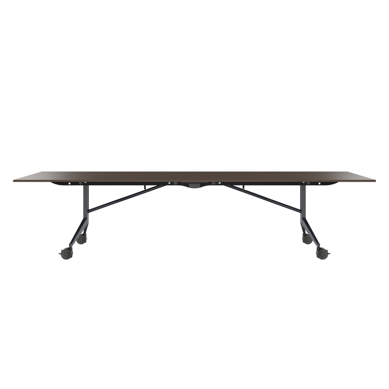 MARA - TIMMY LIBRO Table de conférence | 3200 x 1200 mm (10 à 14 personnes), roulante, pliable, noyer - 6 Main Image