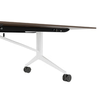 MARA TIMMY LIBRO Konferenztisch | 3200 x 1200 mm (10 - 14 Personen), rollbar, faltbar, Nussbaum